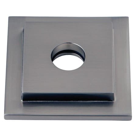 Heavy Duty Square Solid Cast Brass Shower Flange; Satin Nickel